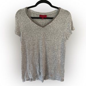 Jennifer Lopez Gray V Neck Top | Women’s Size Medium